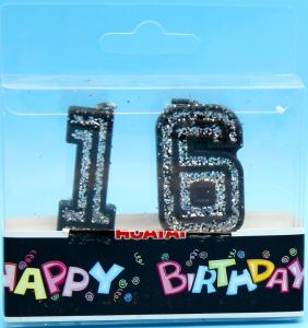 China Extra Large Paraffin Tearless 16th Birthday Candle wholesale