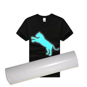 China White Htv Glitter Vinyl Rolls Wholesale Glow At Night In The Dark Provide Cut Sheets wholesale