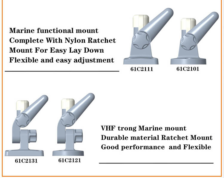 High Gain 300W 156MHz VHF Marine Antenna AM FM Vhf Boat Aerial