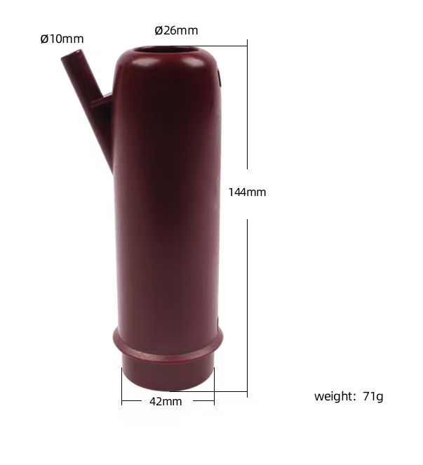 Plastic Milking Cup 144mm x 42mm x 26mm for Cow Protection