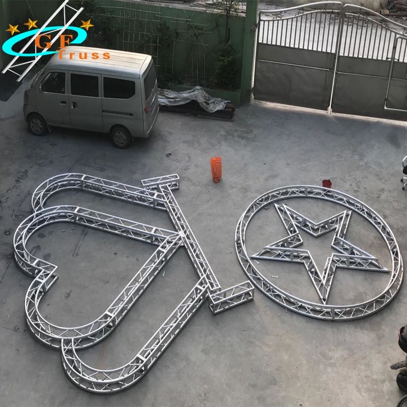 Aluminum Circle Spigot Lighting Roof Truss Silver Black Color