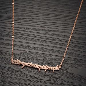China New Fashion Tagor Jewelry 316L Stainless Steel Pendant Necklace TYGN032 wholesale