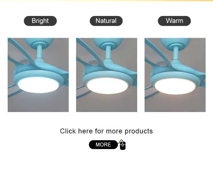44 inch 230V ABS blades ceiling fan with light Bedroom/living rooom/dinning room/office