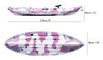 Solo Sea Fishing Recreational Touring Kayak Pink Camo 9' Length With A Deluxed