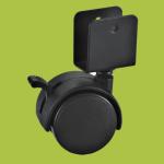 black furnitur caster wheel clamp platen casters with brake