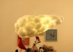 2 Heads E27 Screw White Cloud Silk Material 100cm Modern Pendant Light