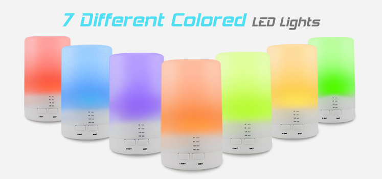 Desktop 70ml USB Essential Oil Aroma Diffuser With LED Light