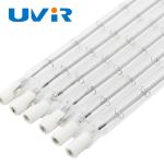 Transparent Quartz Infrared Heater Lamps Short wave 10mm diameter