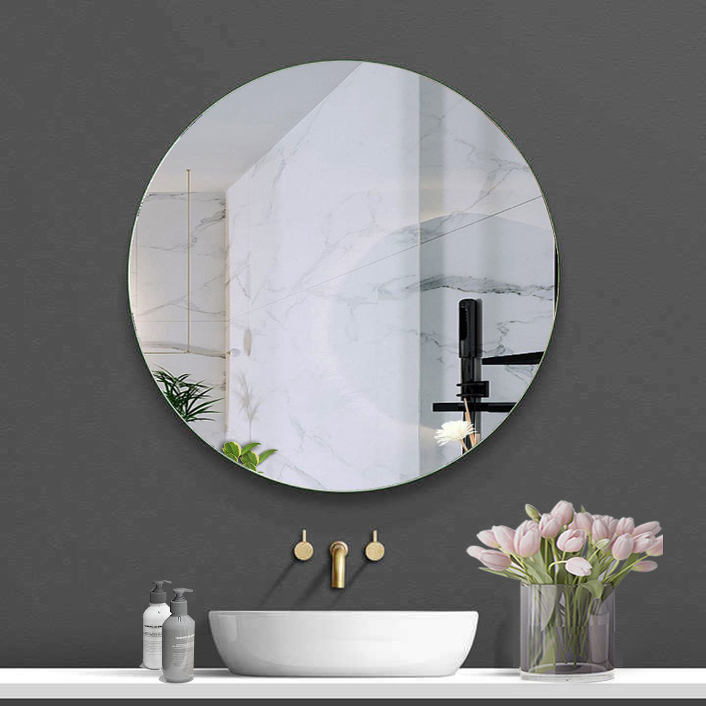 Home Decor Top Fashion Glass Round Wall Mirror for Bathroom Decoration and Durability