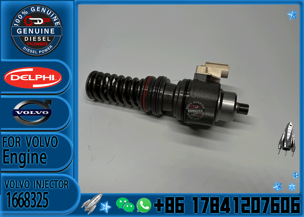 Reman Fuel Unit Pump Injector 1668325 1625753 BEBU5A00000 for DAF CF XF 9.2d 12.9d PR183s PR228s PR2655 MX265s MX300S MS340S