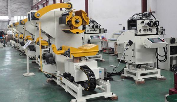 NC Decoiler Straightener Feeder Height Automatic Process Press Stamping And