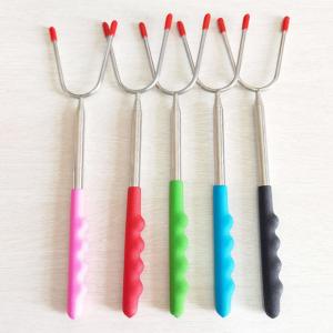 China 45inch Camping Stainless Steel Houseware Extending Campfire Roasting Sticks wholesale