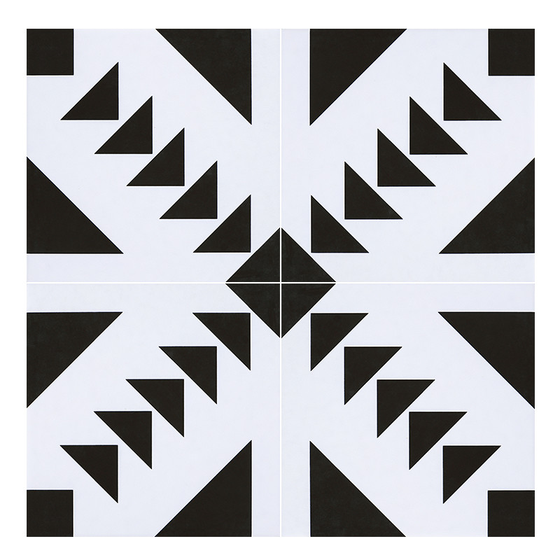 Black And White Grade AAA Scratch-Resistant 200x200mm Floor Ceramic Rustic Tile For Living Room And Bathroom