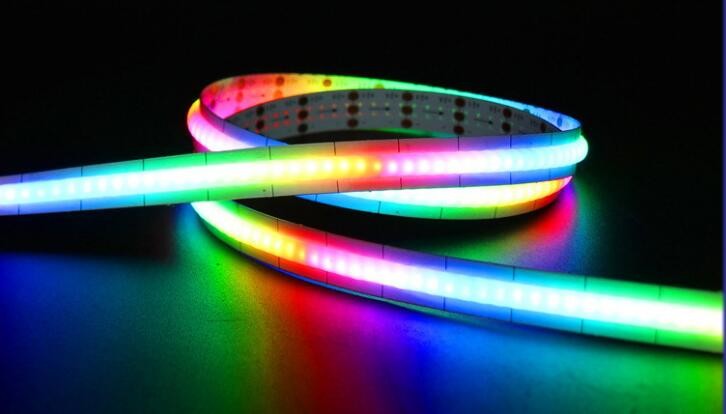 Colorful magic COB RGB LED strip pixel 12V smart high density 720 LED/m digital COB strips lights