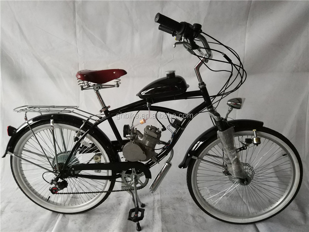 80cc Two Stroke Gas Kit Motorcycle Chopper Bicycle Max. Speed 40km/h for Adult Riders
