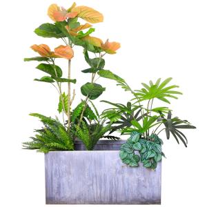 China Green Artificial Potted Floor Plants Indoor Kitchen Landscape wholesale