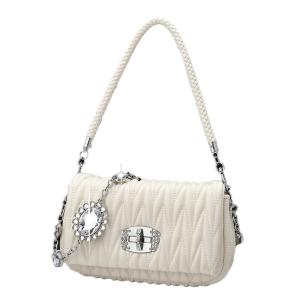China OEM/ODM Fashion Shoulder Bag Mini Crossbody Bag Chain Diamond Female Handbags Sheepskin Casual Ladies Bags wholesale