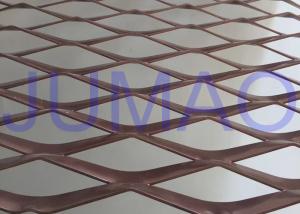 China Perforated Strong Architectural Expanded Metal Flattened With Diamond Holes wholesale