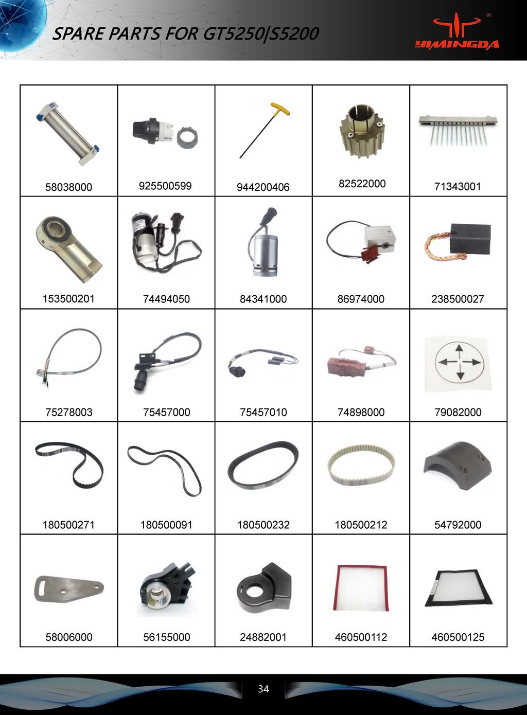 Auto Cutter Parts 55515000 Sharpener Assembly Guide Knife Rear