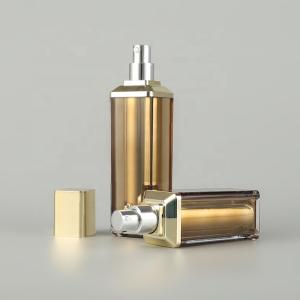 China 50ml Double Layer Acrylic Airless Cosmetic Bottles With Oblique Shoulder wholesale