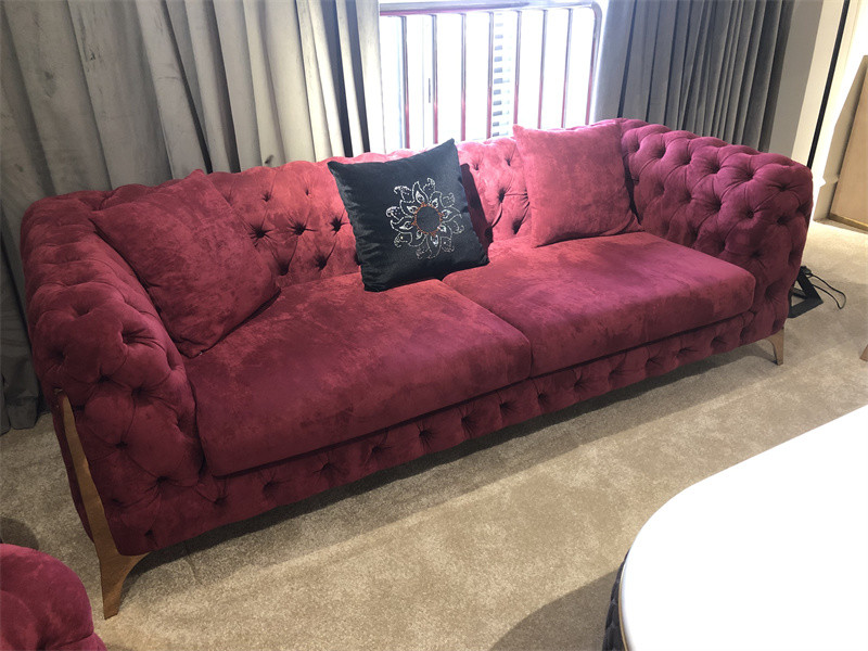 Brass Plush Modern Curved Velvet Sectional Sofa Pine Black Living Room