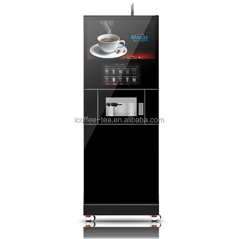 15.6'' Touch Screen Automatic Instant Coffee Vending Machine H 1830mm
