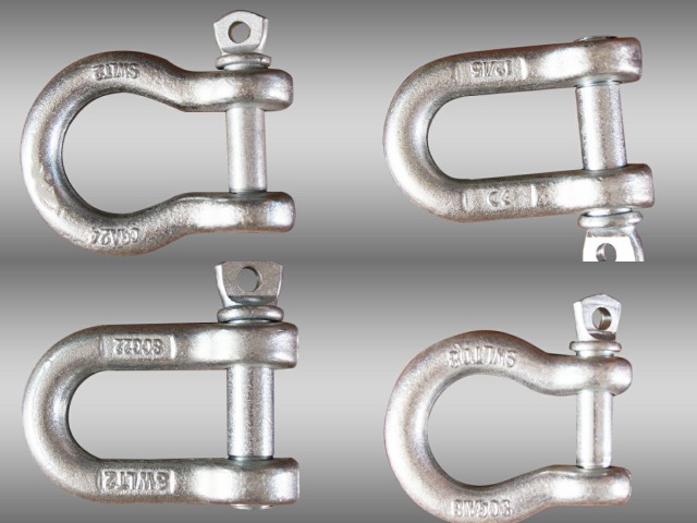 CE Certified Japan Type Dee Bow Shackle For Heavy Duty Lifting Rigging Operations