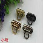 Lady handbag zinc alloy gunmetal color high quality metal twist locks