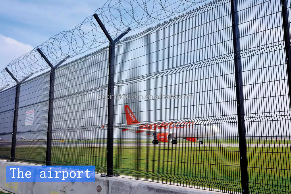 Airport Perimeter Security Electric Fence with Heat Treatment and Waterproof Design