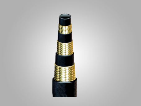 Hydraulic Ultra High Pressure Hose Braided Rubber Hose Weather Resistant