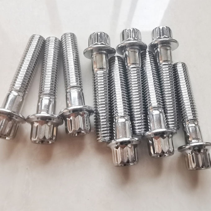 Universal Split Rim Steel Bolts M7 x 32mm for BBS Wheels High Tensile Chrome Plated