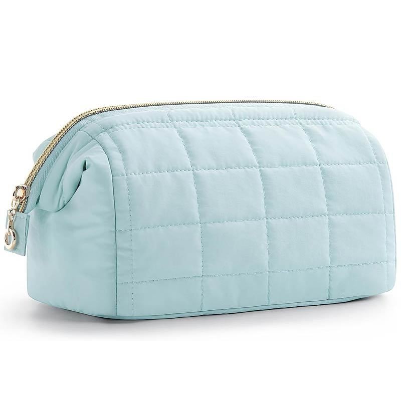 Puffy Cosmetic Pouch Cosmetic Bag designed with a puffy material that's as soft as it is durable