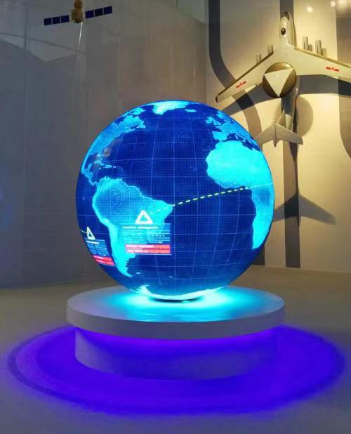 P3mm Ball Flexible LED Display Screen Advertising Curve Shaped 0