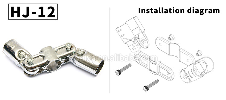 Pipe Rack Lean Tube Connector Metal Material 2.0mm Thickness For Trolley