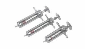 China Animal Husbandry 40ml Pet Metal Syringe Needle Veterinary Injection Syringe CS-302-40 wholesale