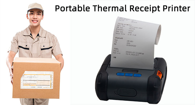 Power Adapter DC9V/1A Handheld Thermal Printer M80 0.96inch OLED Display Customizable