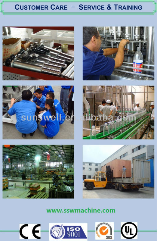 Rotary capper SUS304 Automatic Soda Filling Machine With Touch Screen