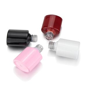 China 5ml - 15ml Nail Polish Glass Bottles Custom UV Gel Clear Nail Polish Bottle wholesale