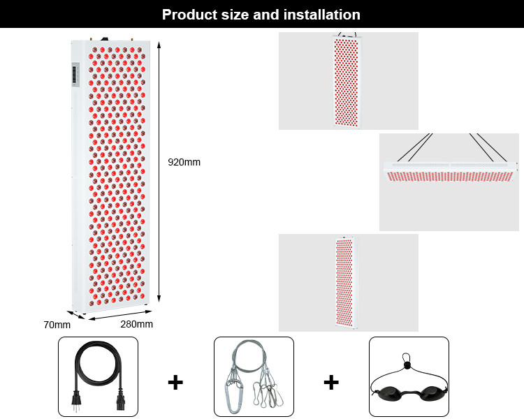 Horizontal Red Light Therapy Device 1500W Customized Medical Same Style