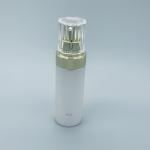 Gold Transparent Cosmetics Airless Pump Dispenser For Essence Butter Essential