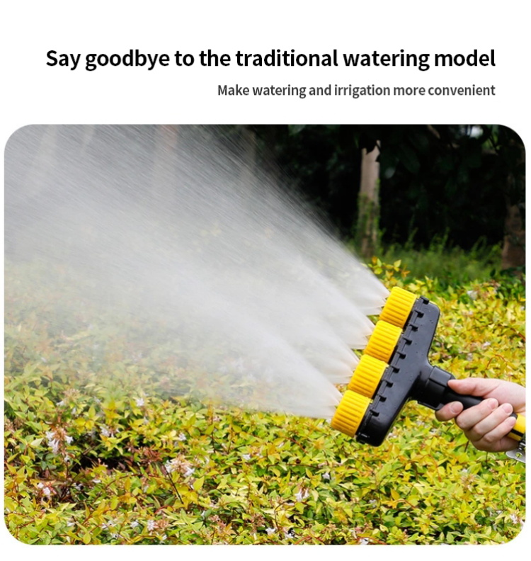 Heavy Duty Garden High Pressure Water Gun 16 mm Hose Tool 4 Pattern Trigger Nozzle
