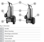 OEM Submersible Automatic Drainage Pump Wilo Padus MINI3