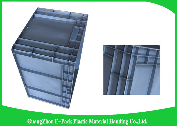 Standard Plastic PP Industrial Storage Bins , Reusable Plastic Stacking Boxes