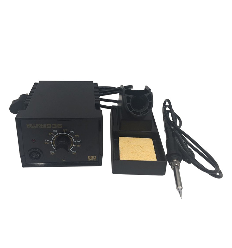 Lead Free Analog Welder Soldering Station 60W Power Black Color High Performance