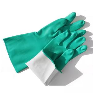 China Green Nitrile Chemical Industrial Household Gloves wholesale