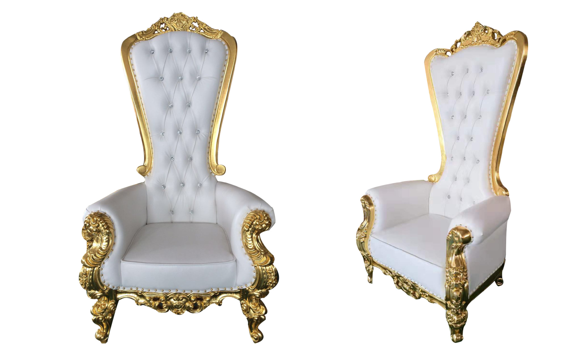 Gold Royal Sofa King And Queen Chairs For Wedding Rental Banquet Blue Black