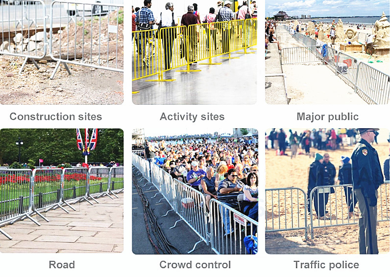 Interlocking Metal Crowd Barriers 1.1m Height