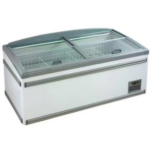 China Restaurants Sliding Door Horizontal Island Display Freezer wholesale