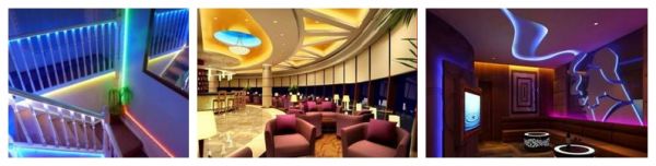 IP65 Outdoor Multi Color Led Tape Light , Led Tube Strip Lights 7.2W 30 Leds 5050