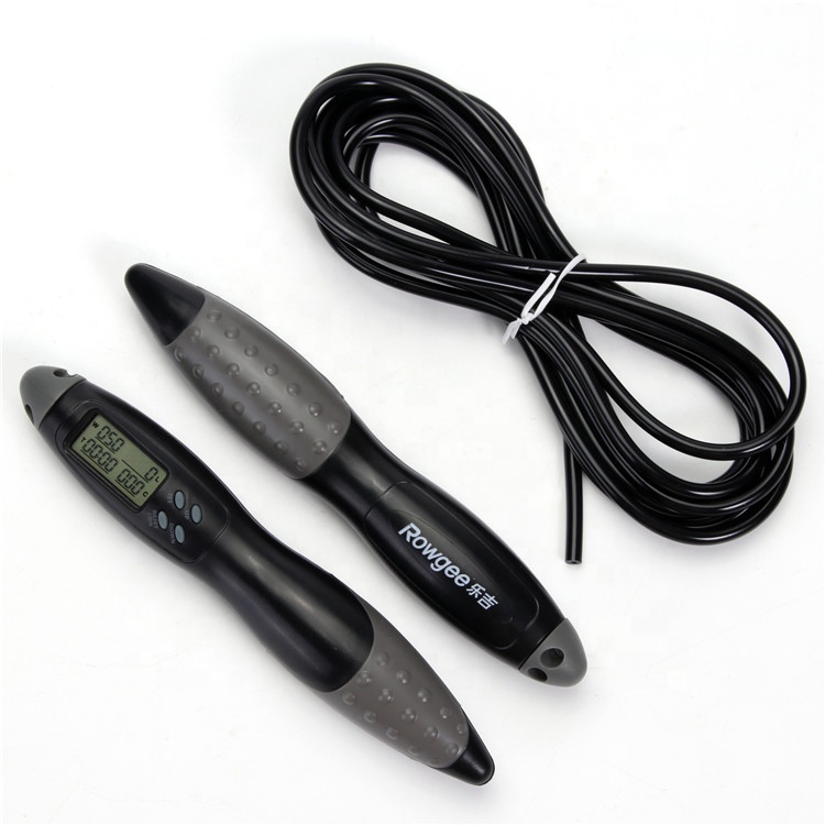 PVC Jump Rope Adjustable Rope Length JP-100 LCD Counter Panel Skipping Rope For Fitness Exercise
